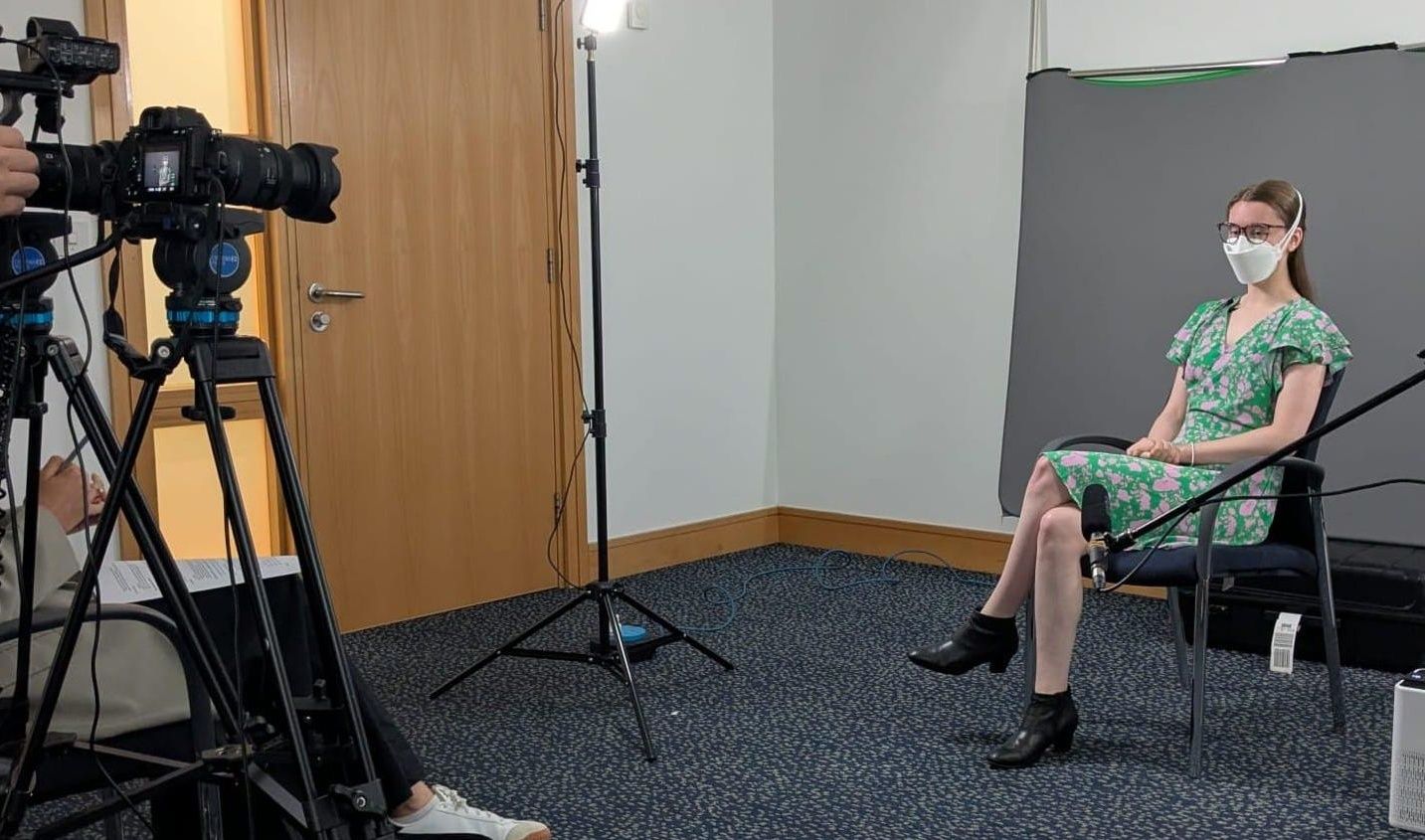 The interview room where CVF gave evidence to the Covid-19 Inquiry